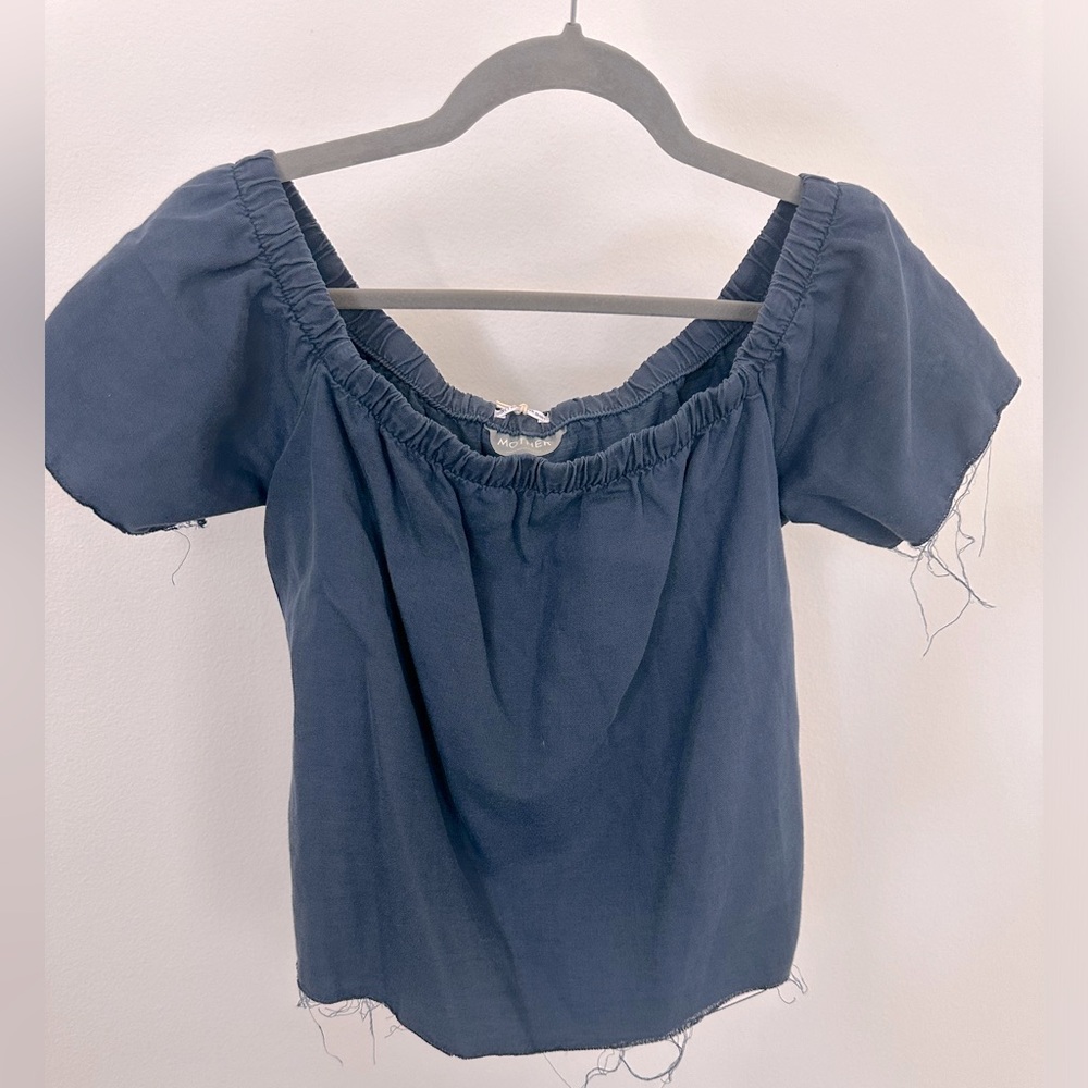 Mother - Cold Shoulder Fray Top - Medium